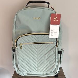 LOVEVOOK Laptop Backpack 18in with charging port mint green